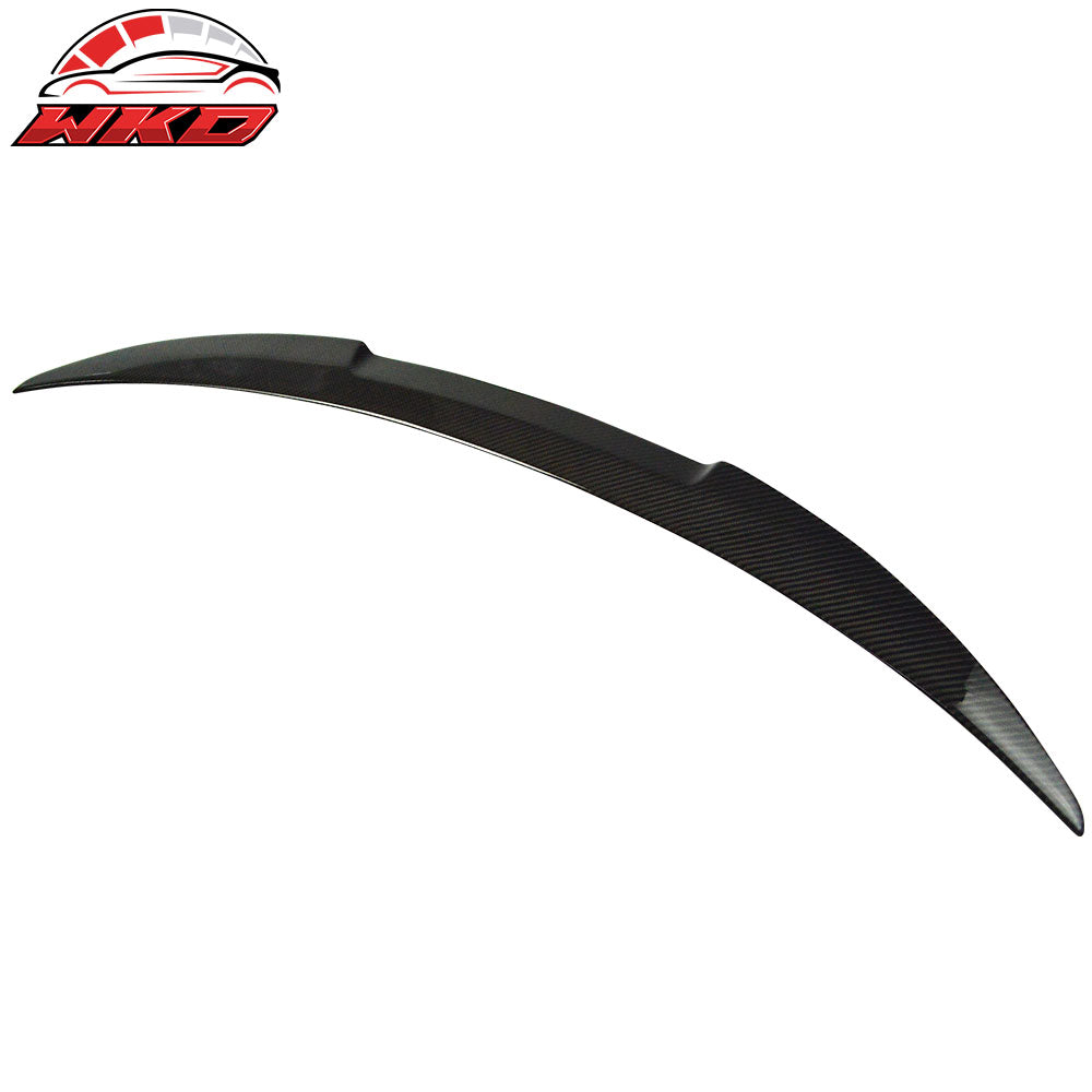 Fits 07-13 BMW E82 1 Series Coupe M4 Style Matte Caron Fiber Rear Trunk Spoiler