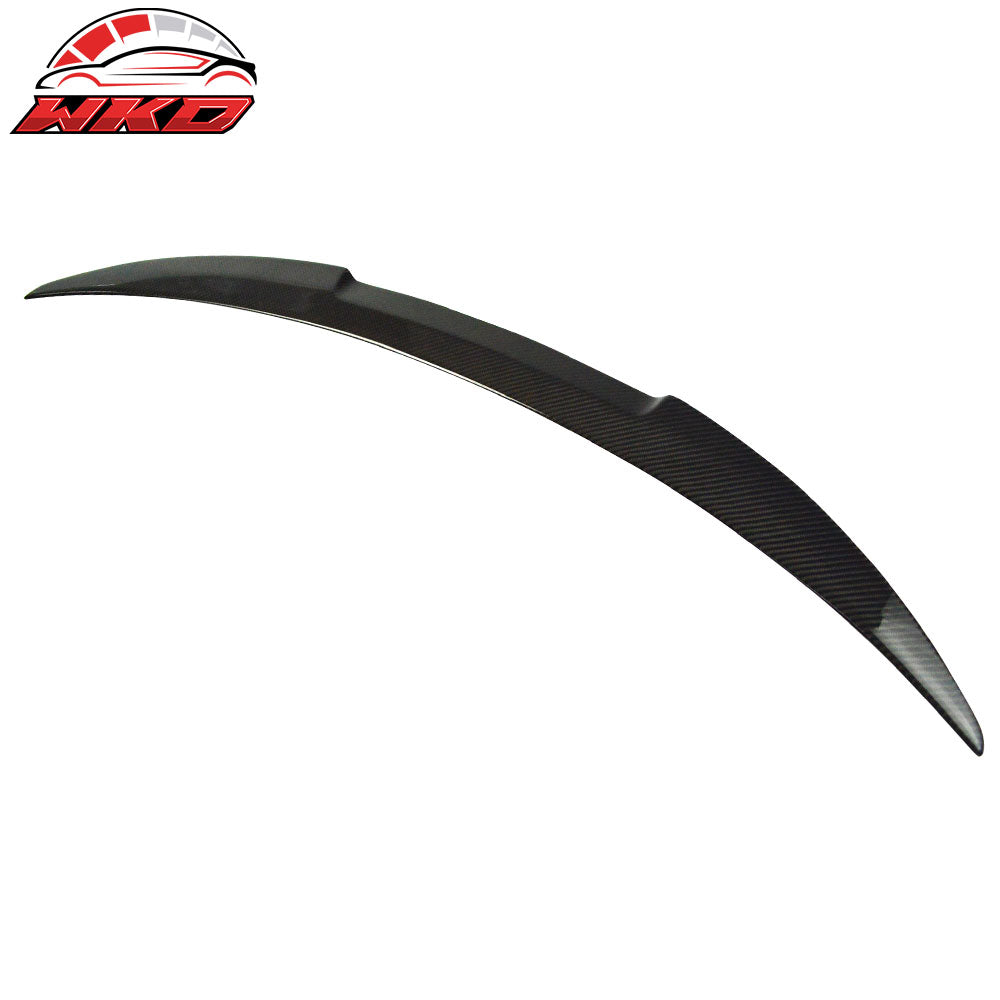 Fits 07-13 BMW E82 1 Series M4 Style Carbon Fiber CF Rear Trunk Spoiler Wing Lip