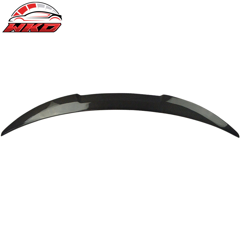 Fits 07-13 BMW E82 1 Series M4 Style Carbon Fiber CF Rear Trunk Spoiler Wing Lip