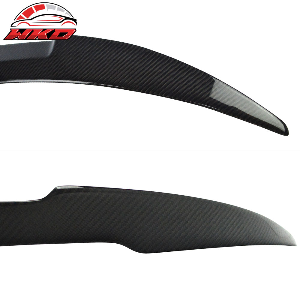 Fits 07-13 BMW E82 1 Series M4 Style Carbon Fiber CF Rear Trunk Spoiler Wing Lip