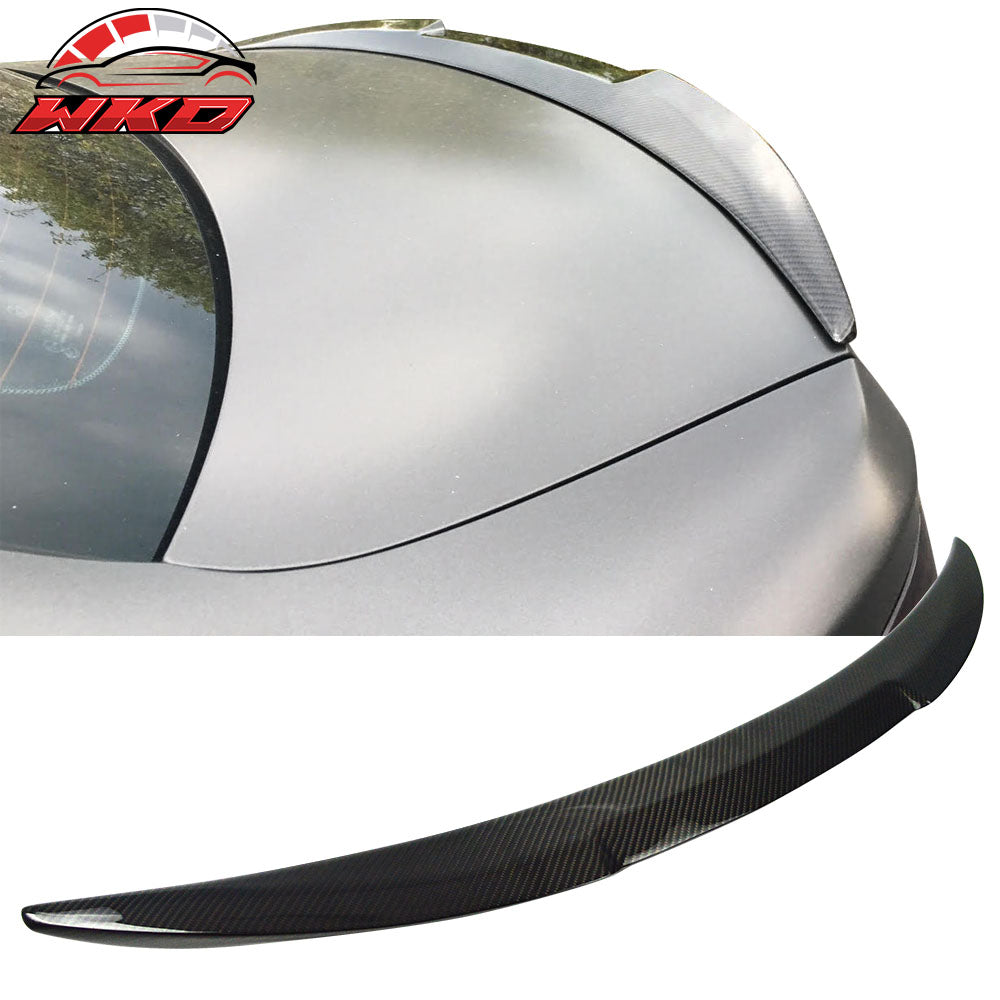 Fits 07-13 BMW E82 1 Series M4 Style Carbon Fiber CF Rear Trunk Spoiler Wing Lip