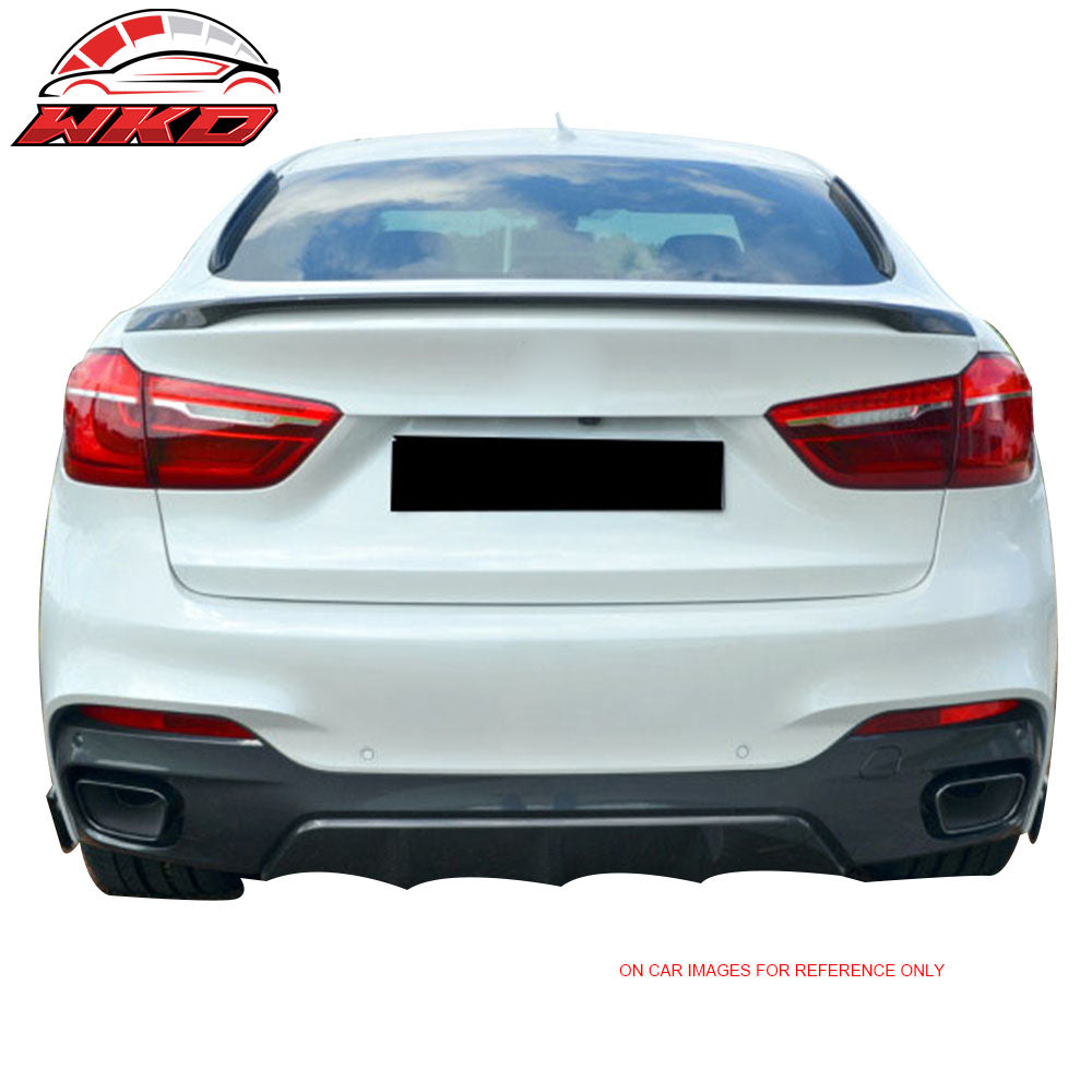 Fits 15-19 BMW F16 X6 F86 Performance Style Rear Trunk Spoiler Wing Unpainted