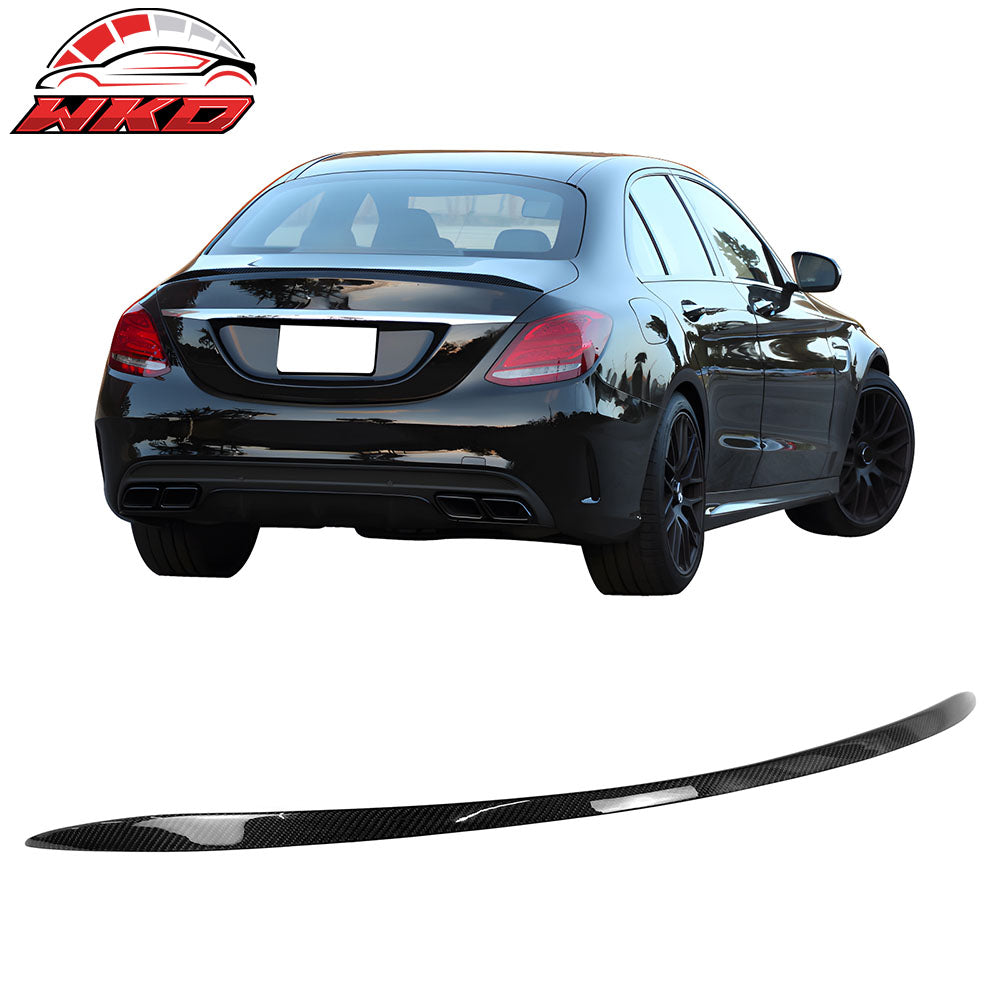 Closeout! Fits 15-21 Benz W205 C-Class C63 S OE Style Trunk Spoiler Carbon Fiber