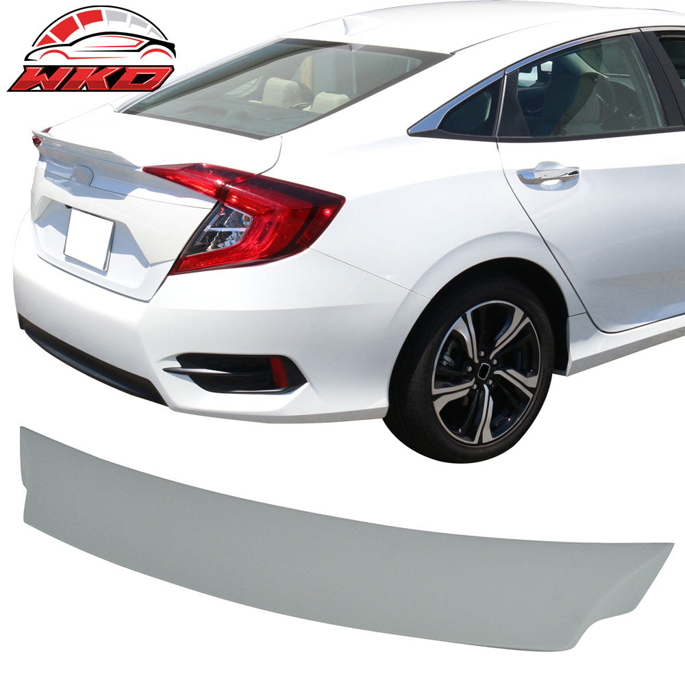Fits 16-21 Honda Civic X 10th FC IKON Trunk Spoiler ABS Unpainted