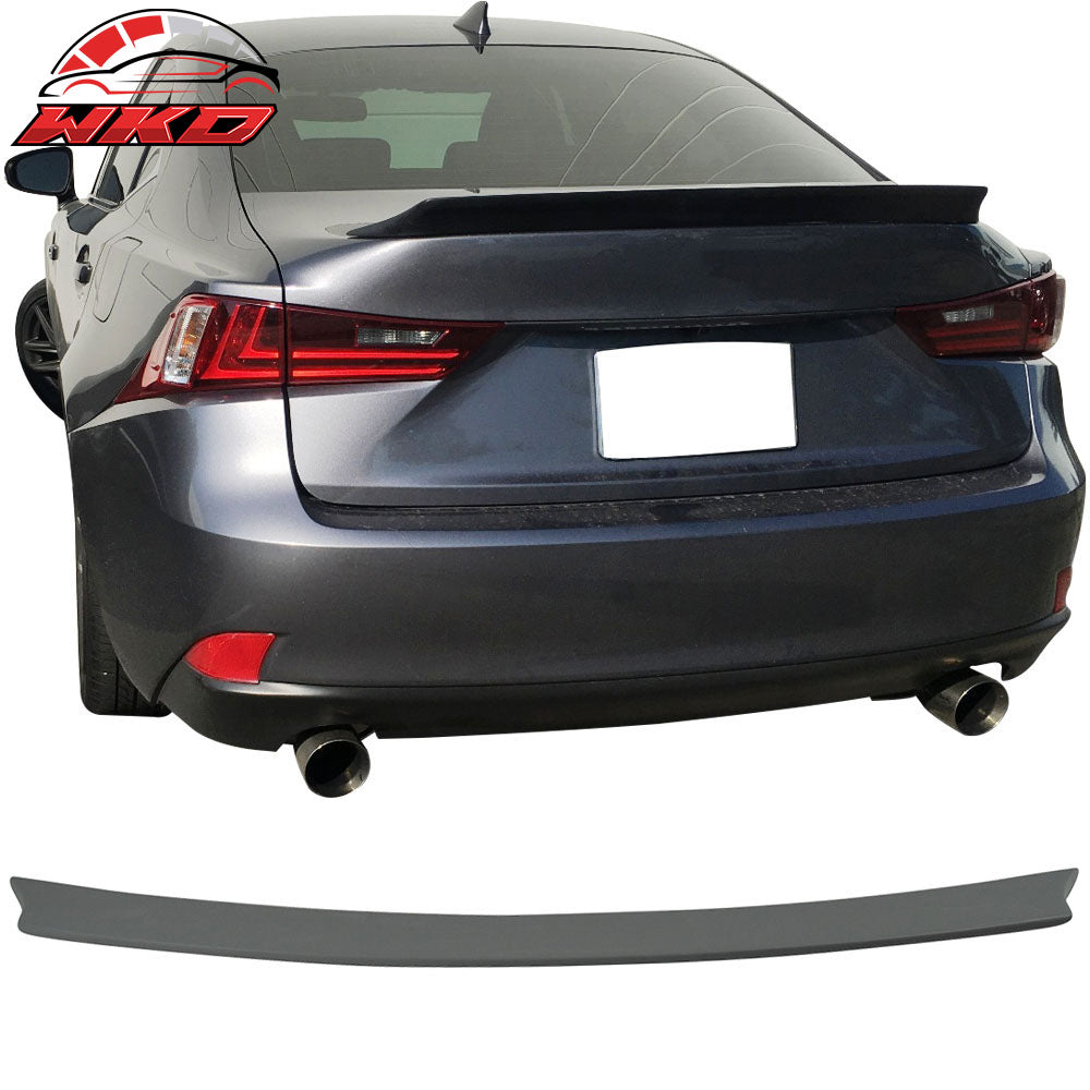 Fits 14-20 Lexus IS250 IS300 V Style High Kick Rear Trunk Spoiler Wing Lip FRP