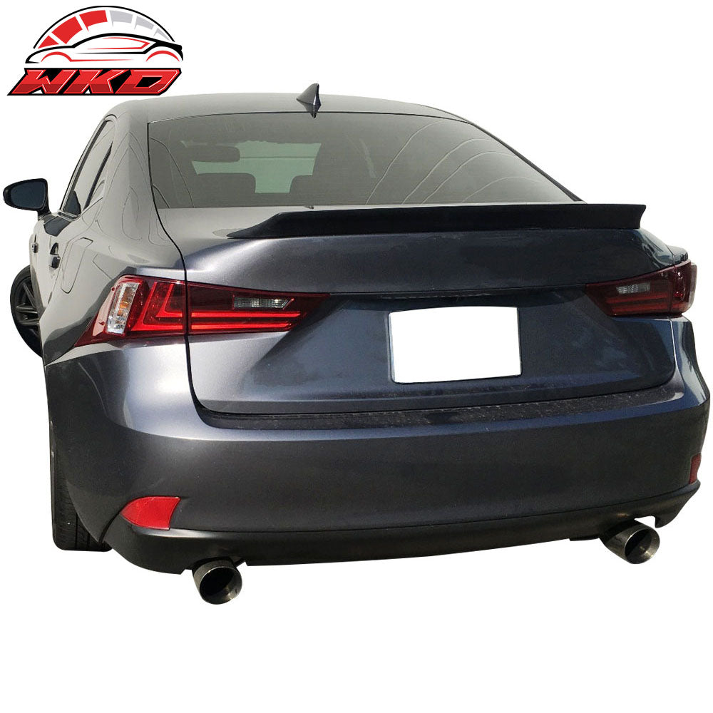 Fits 14-20 Lexus IS250 IS300 V Style High Kick Rear Trunk Spoiler Wing Lip FRP