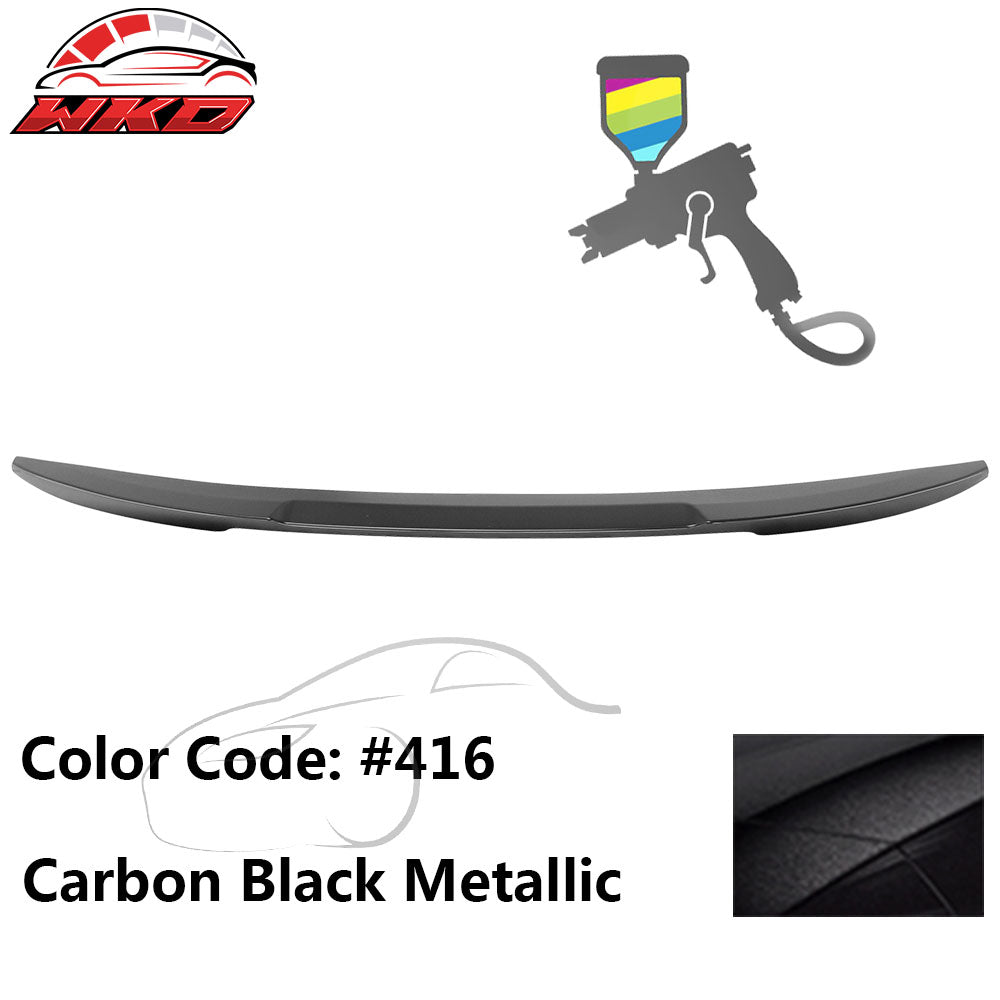 Fits 07-13 E82 Coupe M4 Style Painted #416 Carbon Black Metallic Trunk Spoiler