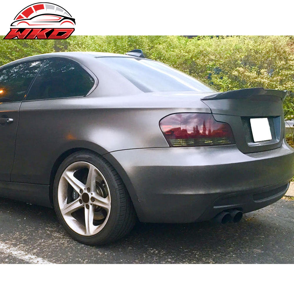 Fits 07-13 E82 Coupe M4 Style Painted #416 Carbon Black Metallic Trunk Spoiler