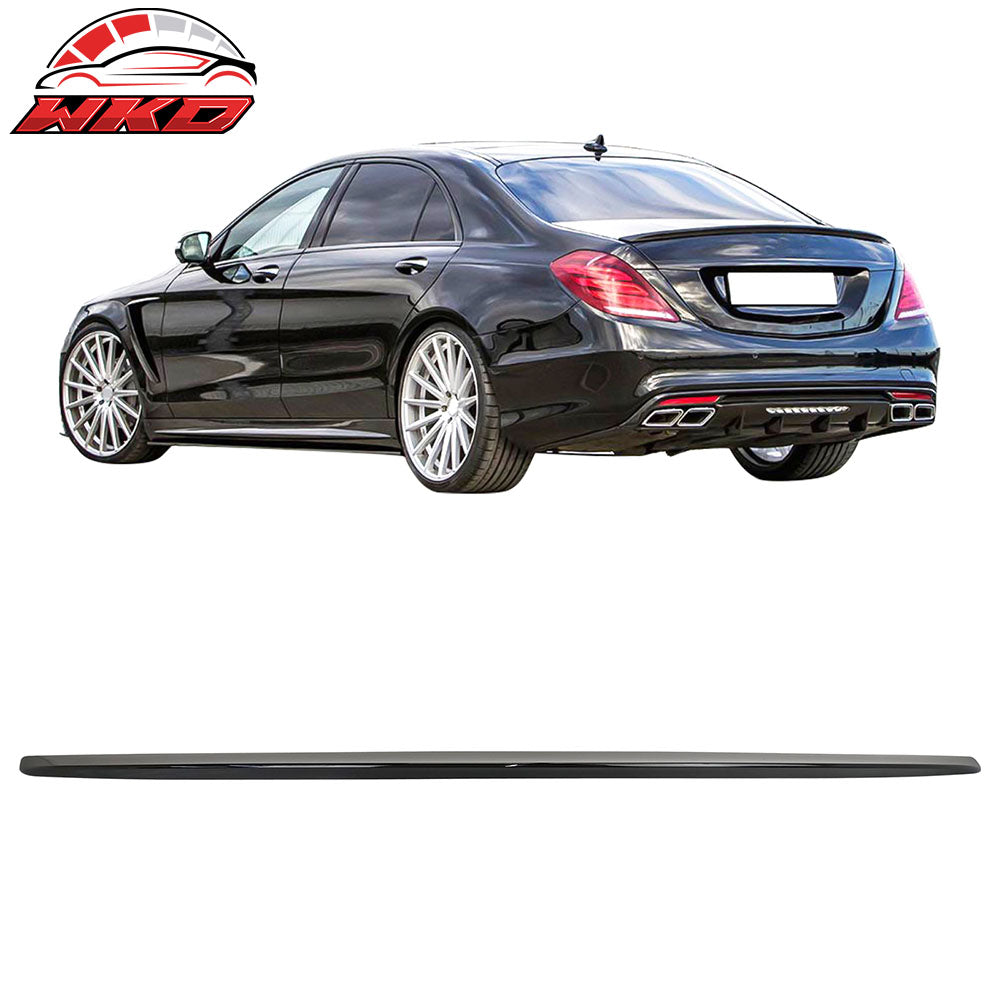 Fits 14-20 Benz W222 S Class OE Style Rear Trunk Spoiler Painted #183 Metallic