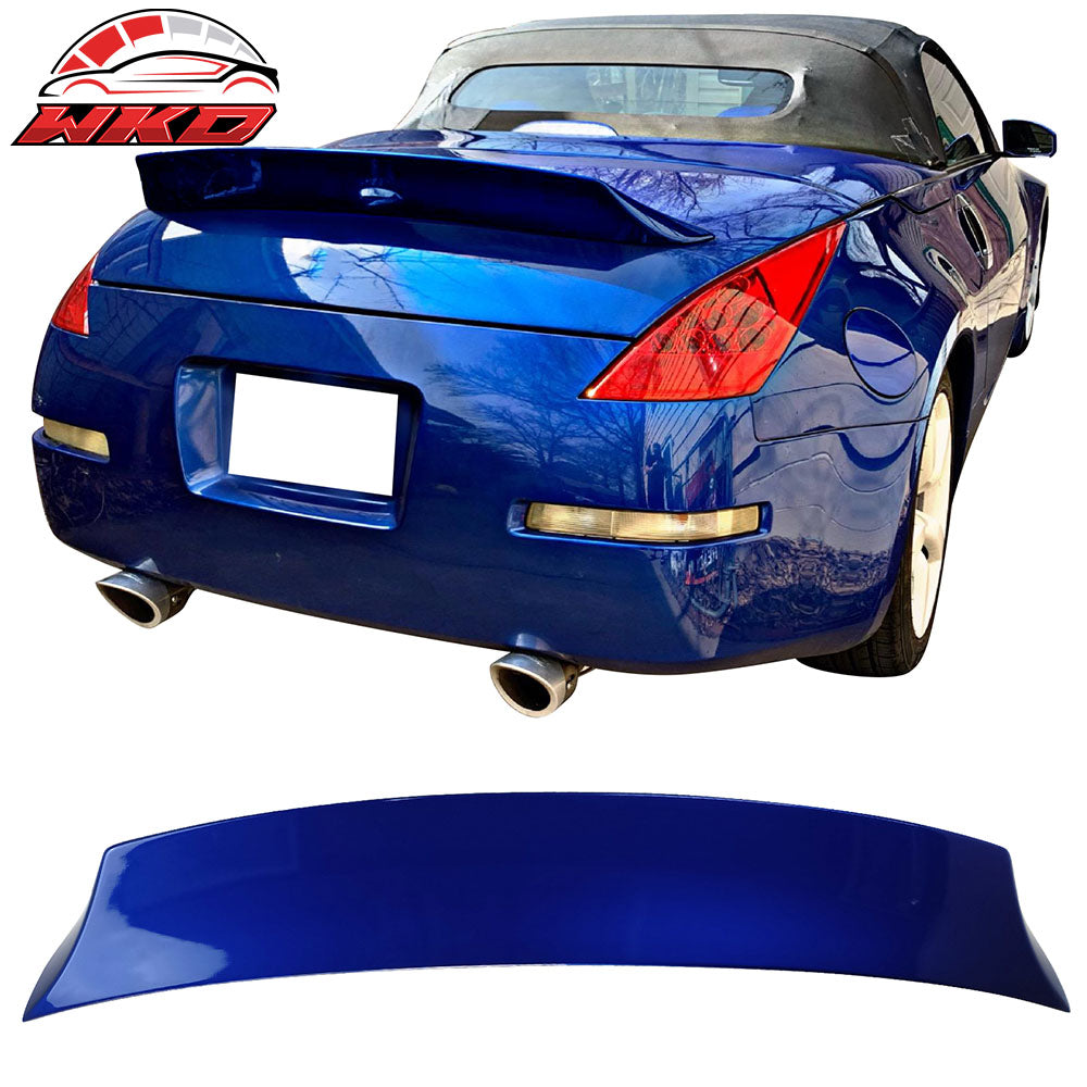 Fits 03-09 Nissan 350Z Fairlady Z33 V Style Rear Trunk Spoiler Painted #B17 Blue