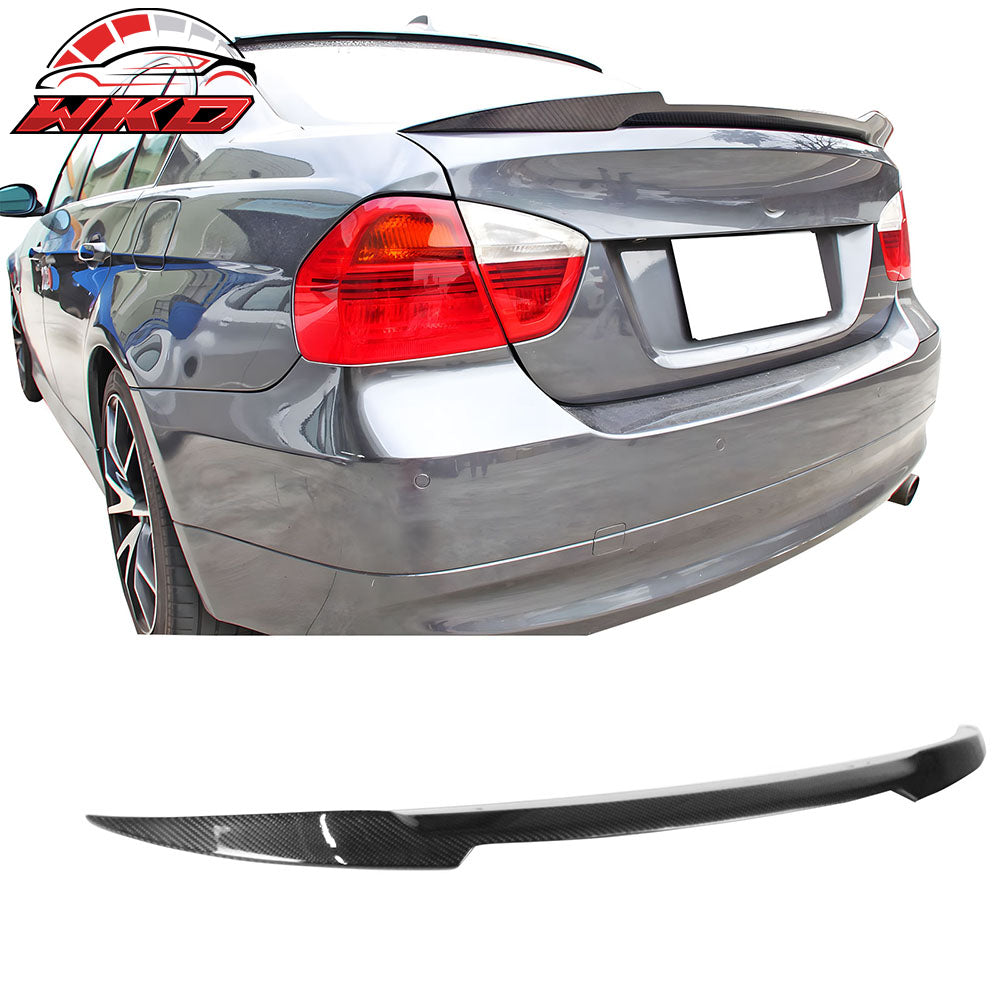 Closeout! Fits 06-11 BMW E90 3-Series Sedan V Style Trunk Spoiler Carbon Fiber