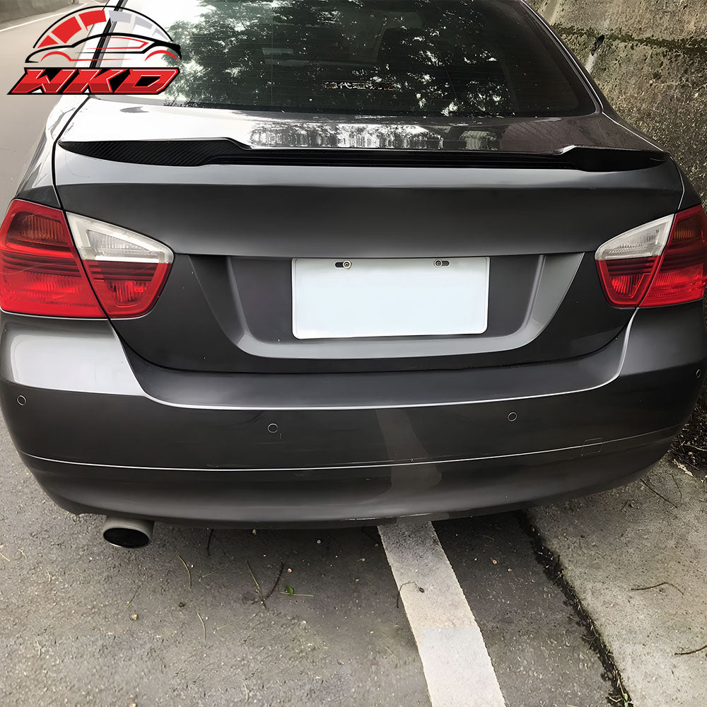 Closeout! Fits 06-11 BMW E90 3-Series Sedan V Style Trunk Spoiler Carbon Fiber