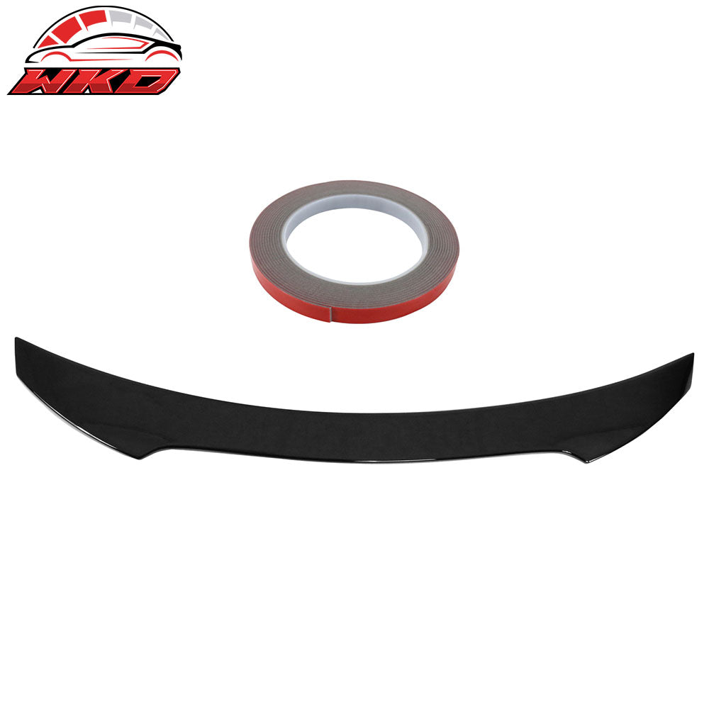 Fits 17-21 Honda Civic X Hatchback V Style Trunk Spoiler Painted #NH547 Black