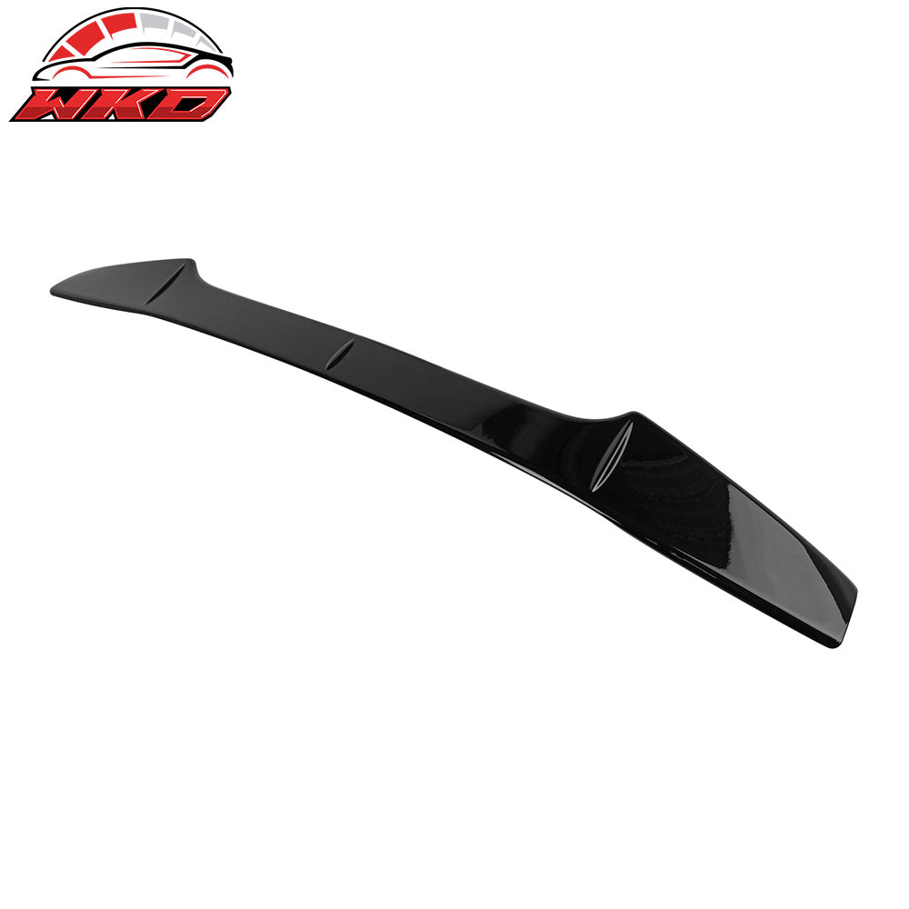 Fits 15-21 Subaru WRX STI V2 Style Gloss Black Add On Trunk Spoiler Gurney Flap