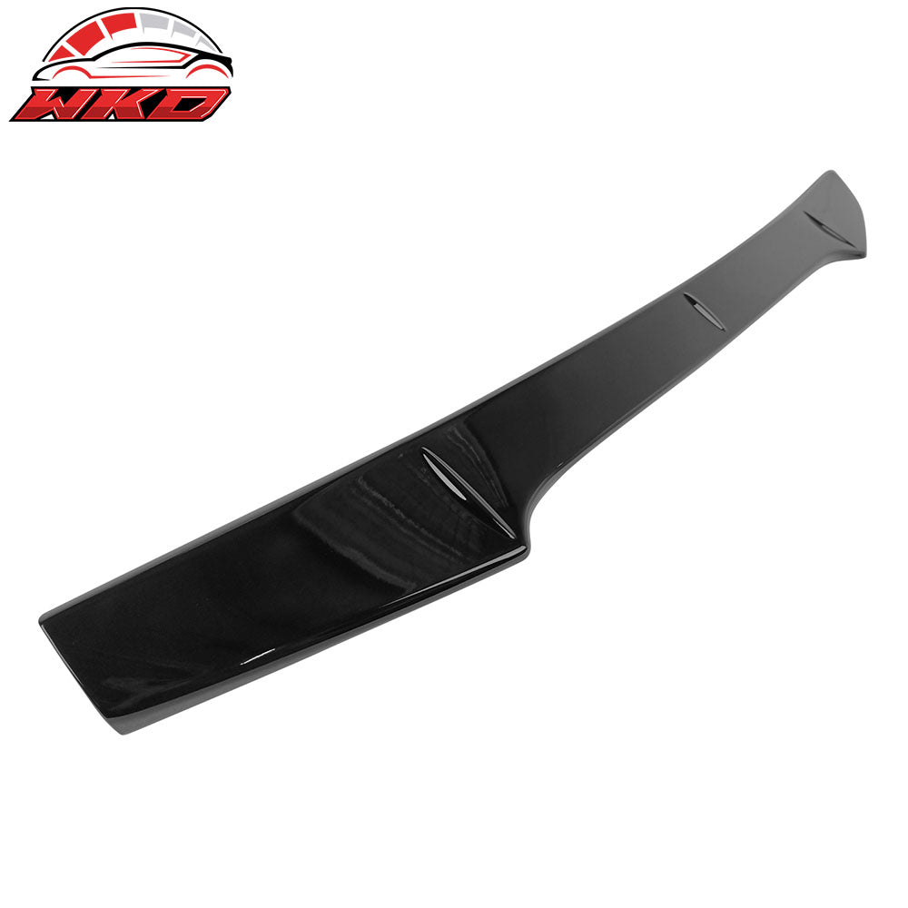 Fits 15-21 Subaru WRX STI V2 Style Gloss Black Add On Trunk Spoiler Gurney Flap