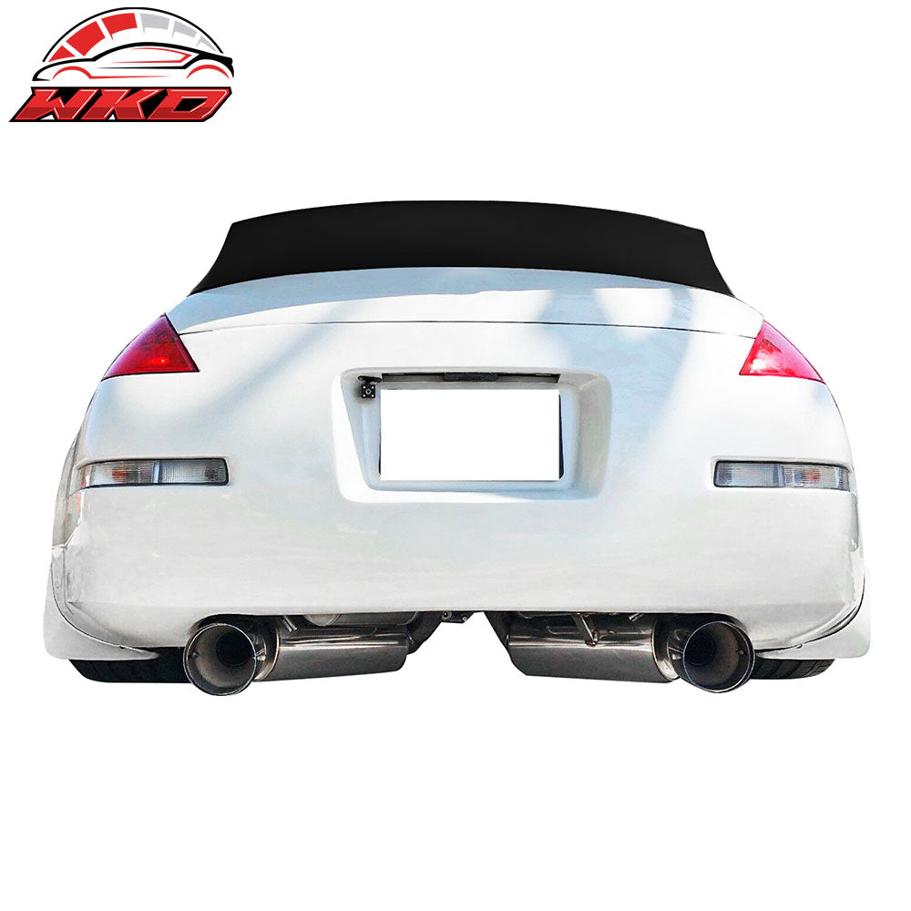 Fits 03-09 Nissan 350Z Fairlady Z33 V Style Trunk Spoiler Lip Painted #G41 Black