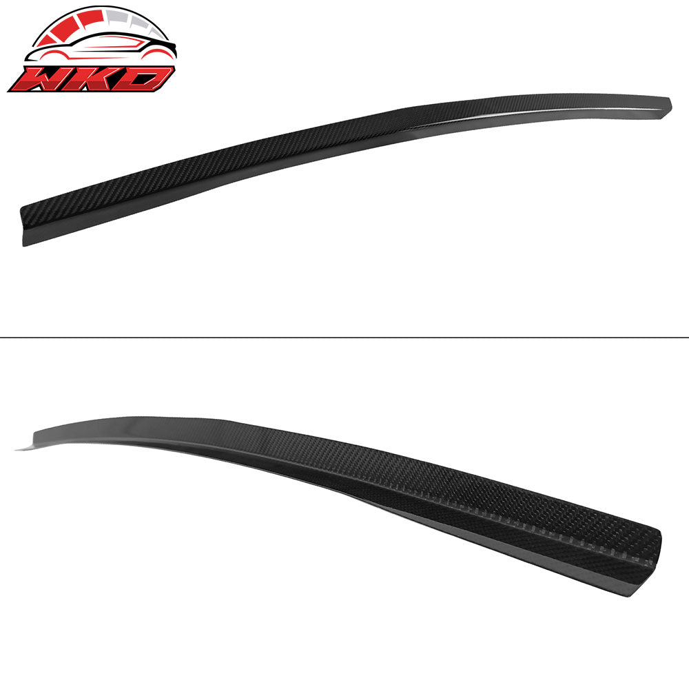 Trunk Add On Gurney Flap Spoiler Fits 15-21 Subaru WRX STI Style Carbon Fiber CF