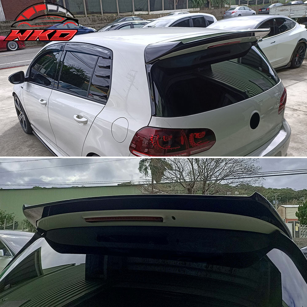 Fits 10-14 Volkswagen Golf Hatchback OE Style Trunk Spoiler Painted #L041 Black