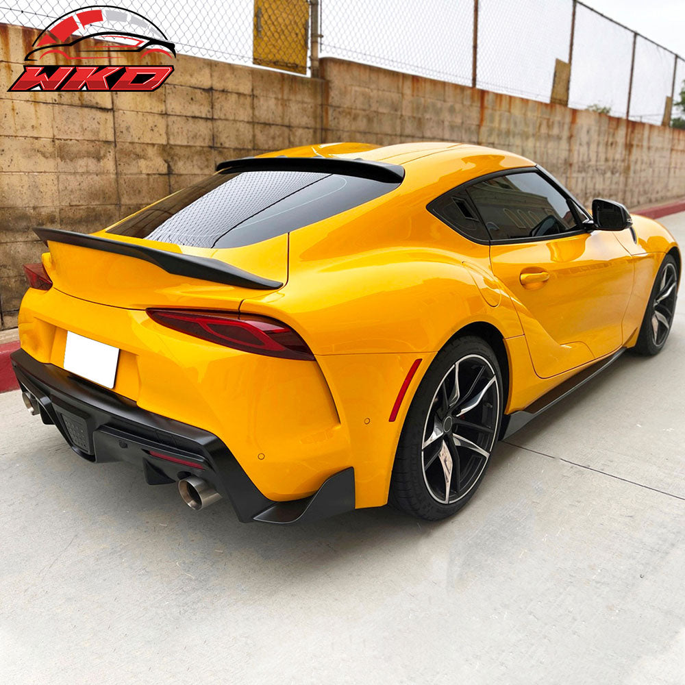 Fits 20-25 Toyota GR Supra 5th MK5 TRD Style Matte Black Rear Trunk Spoiler Wing