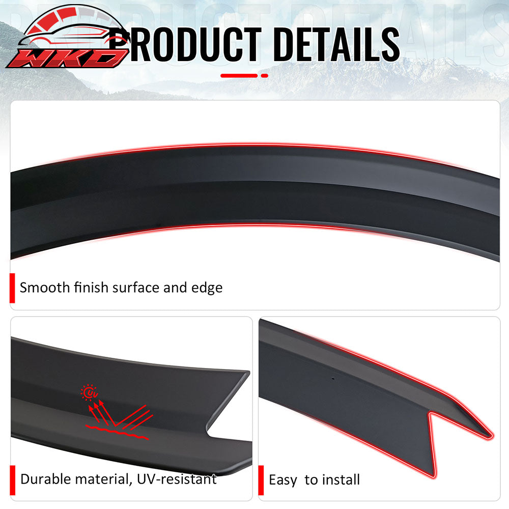 Fits 24-26 Ford Mustang S650 7th Gen R Style Rear Trunk Spoiler Wing Matte Black
