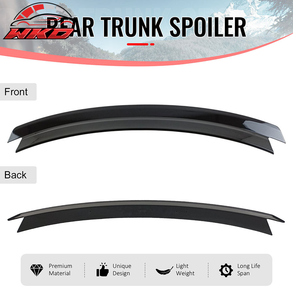 Fits 24-26 Ford Mustang S650 7th Gen R Style Rear Trunk Spoiler Wing Gloss Black