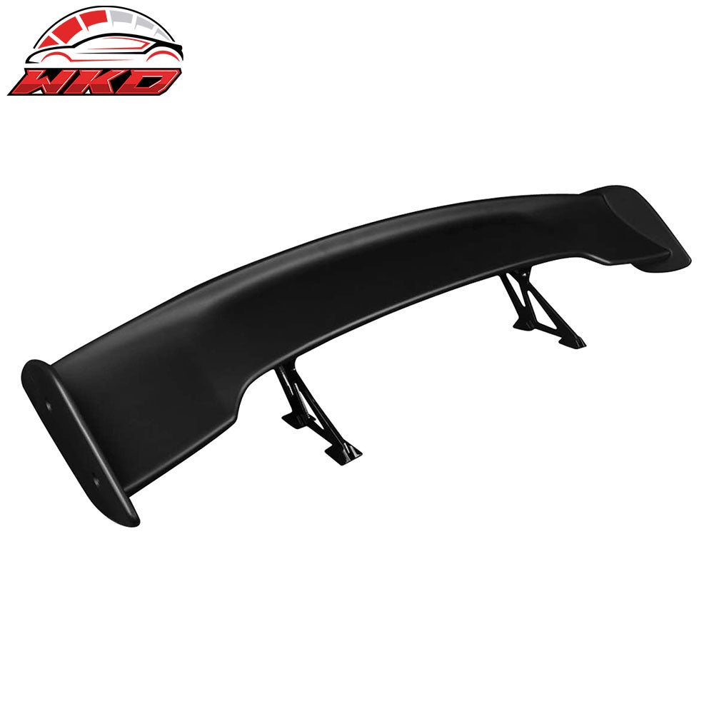 Universal 57 Inch Adjustable JDM Rear Trunk Spoiler Wing Unpainted GT Style ABS