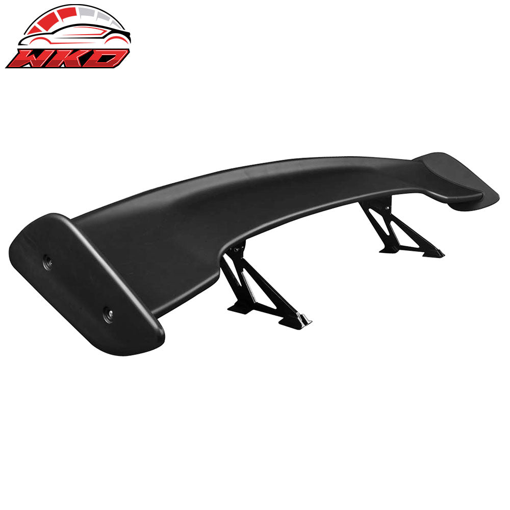 Universal 57 Inch Adjustable JDM Rear Trunk Spoiler Wing Unpainted GT Style ABS