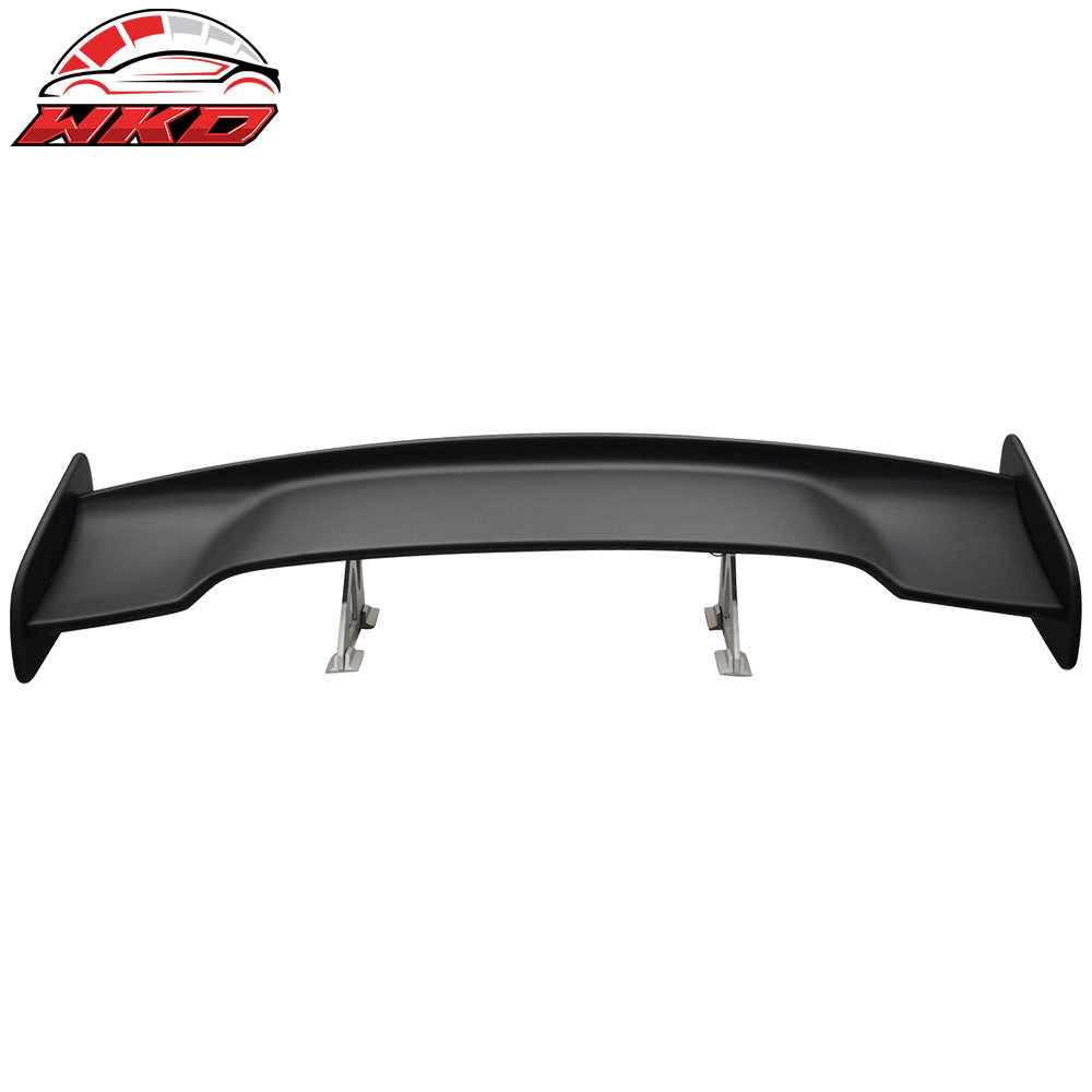 Universal Adjustable 57 Inch GT Trunk Spoiler Wing LED Brake Light Unpainted ABS