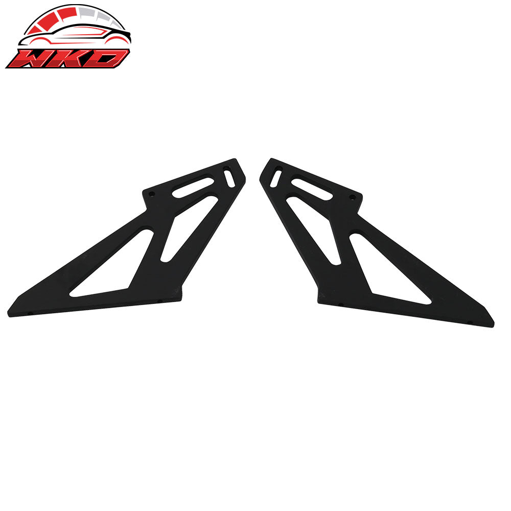 Universal 57" Inch GT Rear Trunk Spoiler Wing & LED Brake Light Gloss Black ABS