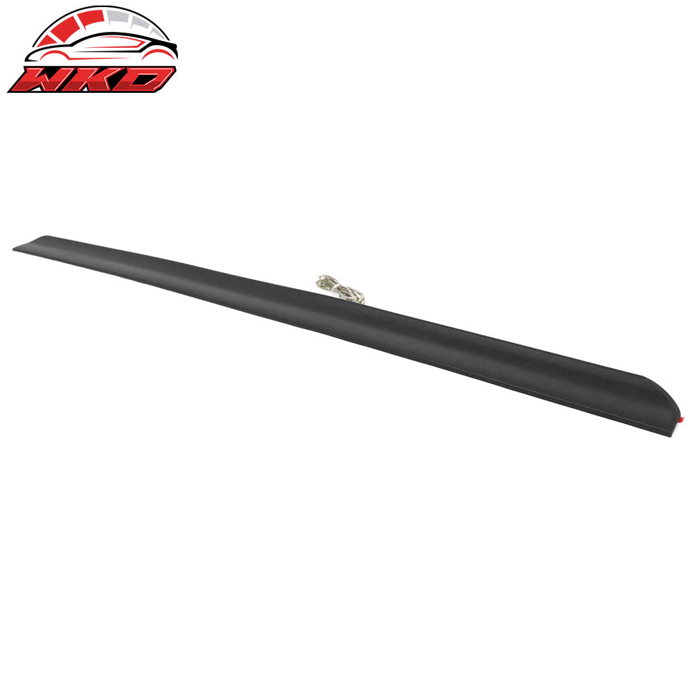 35" PU Rear Trunk Lip Spoiler Wing Tail M3 Style LED Brake Light