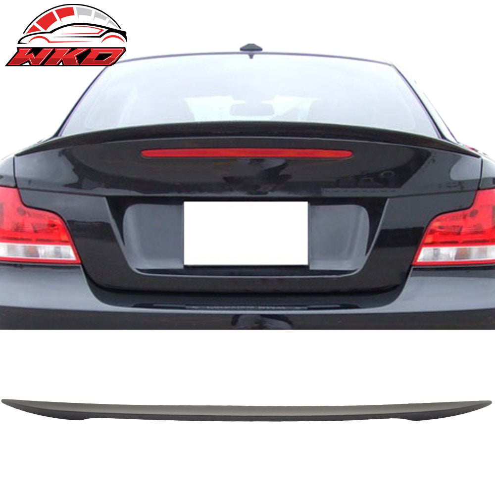 Fits 08-13 BMW E82 1 Series Coupe Performance Style Matte Black Trunk Spoiler
