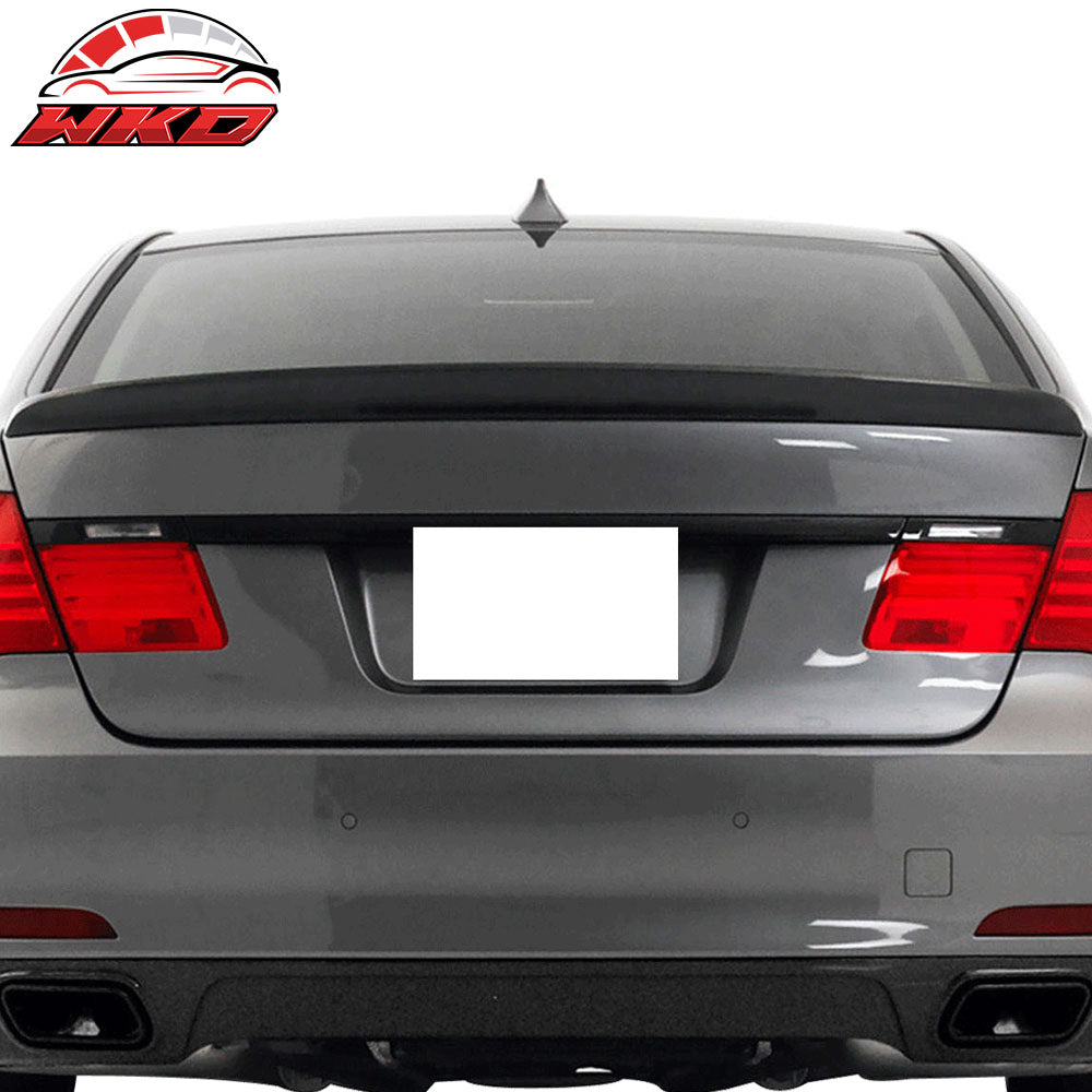 Fits 09-15 BMW F01 7-Series AC Style Matte Black Rear Trunk Spoiler Wing Lip ABS