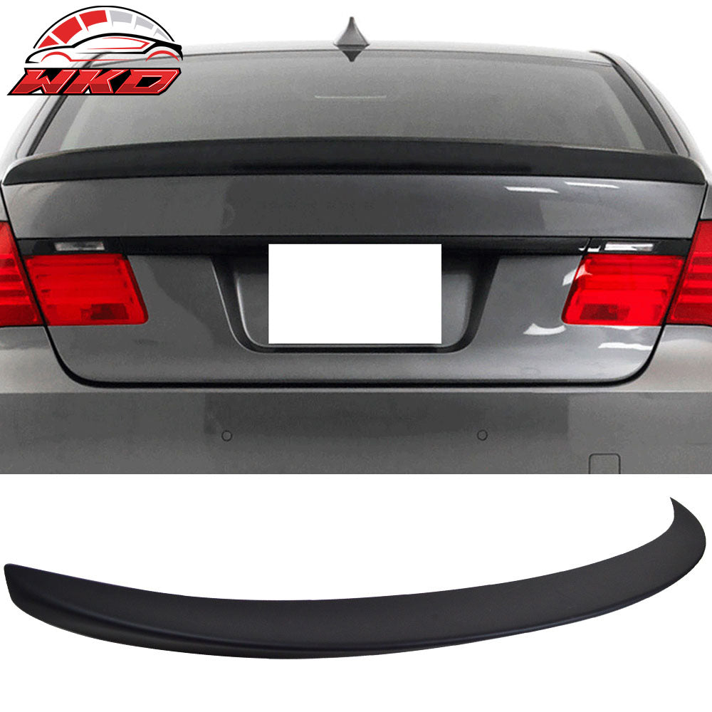 Fits 09-15 BMW F01 7-Series AC Style Matte Black Rear Trunk Spoiler Wing Lip ABS