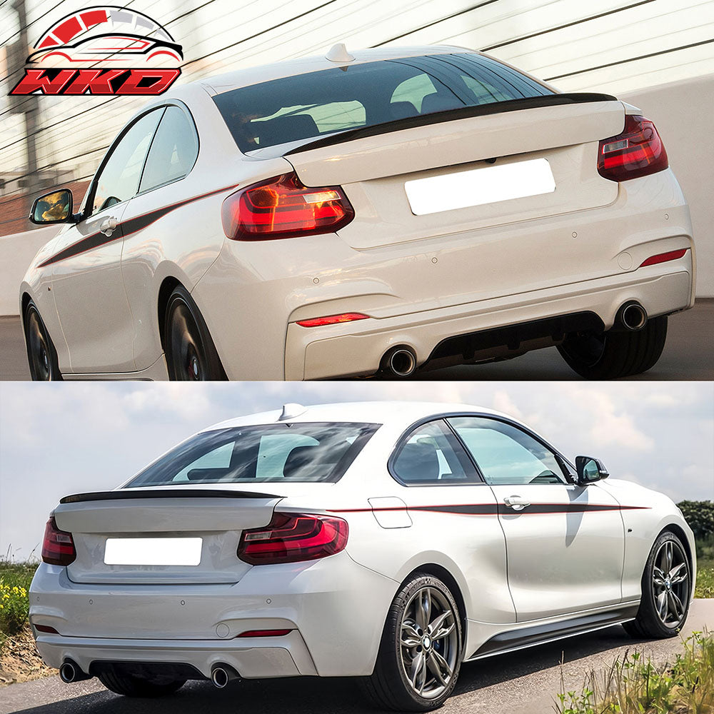 Fits 14-21 BMW F22 2 Series Performance Style Trunk Spoiler ABS