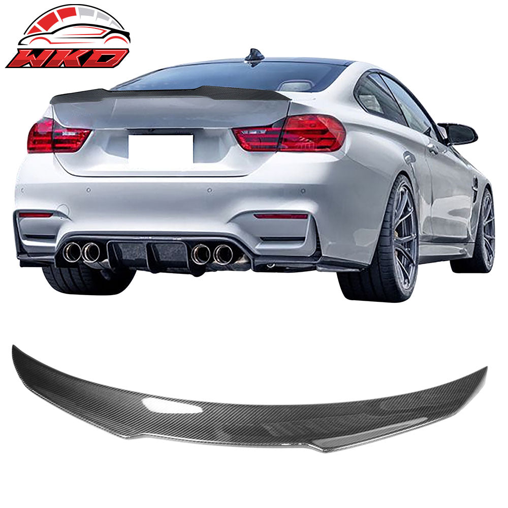 Closeout! Fits 15-20 BMW F82 M4 Coupe V Style Rear Trunk Spoiler Carbon Fiber CF