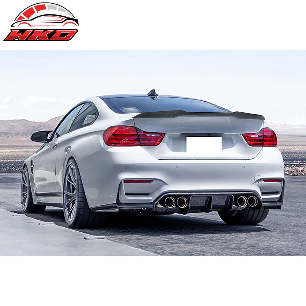 Closeout! Fits 15-20 BMW F82 M4 Coupe V Style Rear Trunk Spoiler Carbon Fiber CF