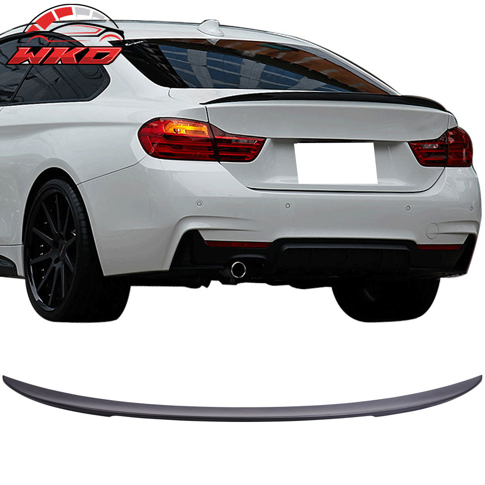 Fits 14-20 BMW F32 4-Series Coupe Performance Style Matte Black Trunk Spoiler
