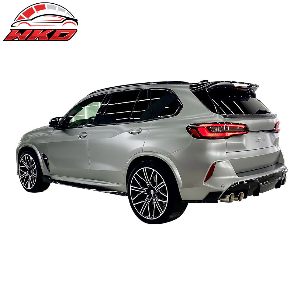 Fits 19-25 BMW G05 X5 IKON Style Rear Trunk Spoiler Wing ABS Carbon Fiber Print