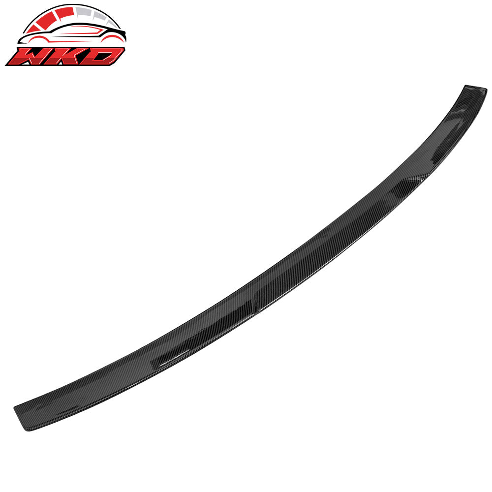 Fits 20-22 BMW G12 7-Series 740i 750Li Rear Trunk Spoiler Carbon Fiber Print ABS