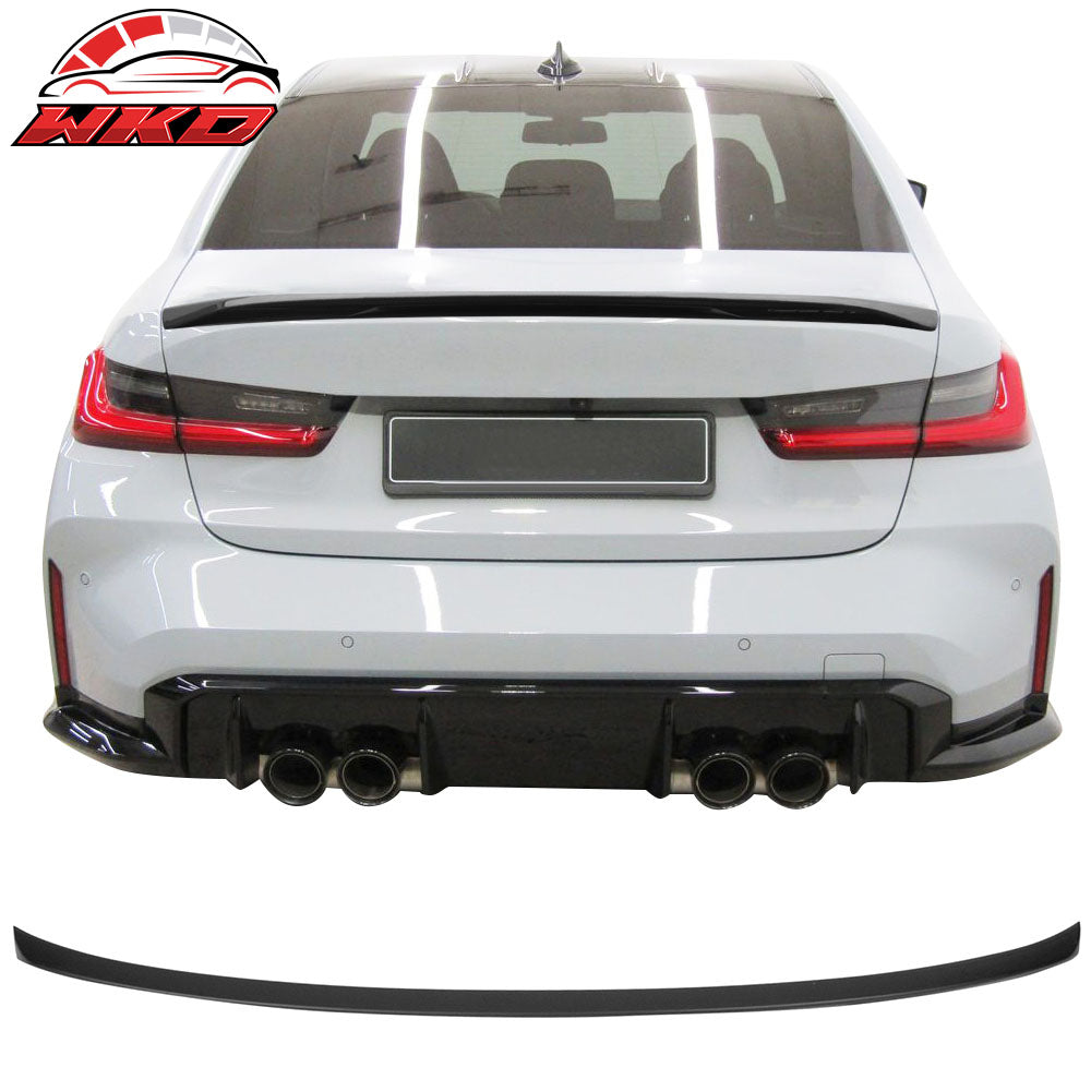Fits 21-26 BMW G80 M3 Trunk Spoiler M Performance Style Rear Wing Matte Black