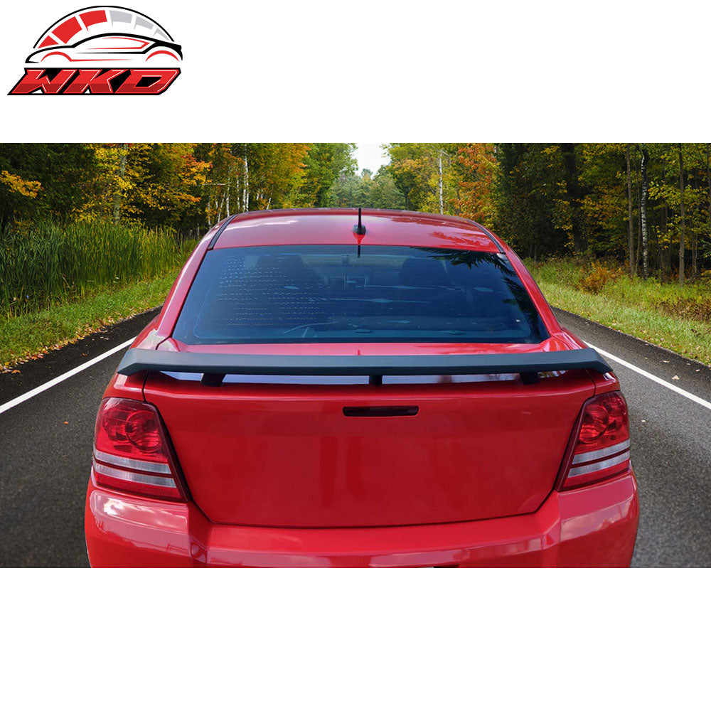 Fits 08-14 Dodge Avenger Matte Black OE Style Rear Trunk Spoiler Wing Spoiler