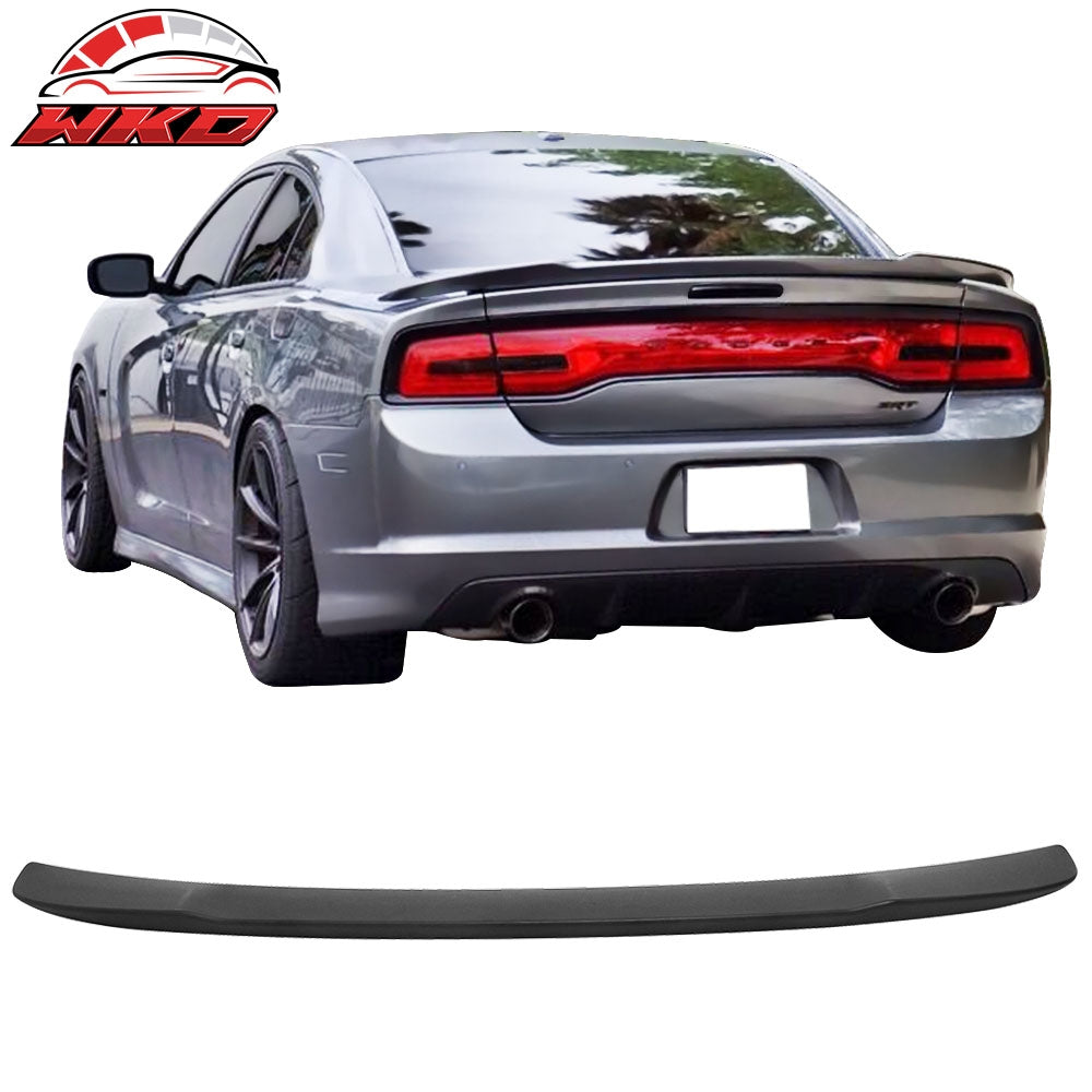 Wholesale 11-14 Dodge Charger SRT Style Rear Trunk Spoiler Wing Lip Matte Black ABS - Wikond Auto