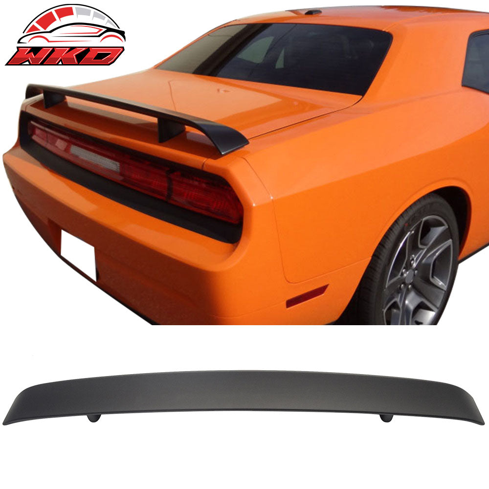 Fits 08-23 Dodge Challenger OE Style Matte Black Rear Trunk Lid Spoiler Wing Lip