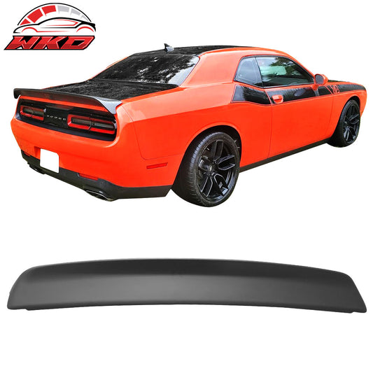 2008-23 Dodge Challenger Trunk Spoiler Wing W/ Camera Cover ABS Matte Black | Wholesale