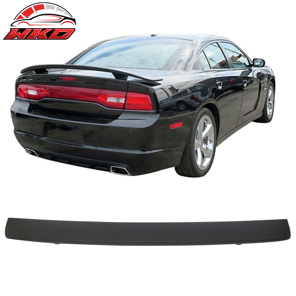 Fits 11-23 Dodge Charger OE Style Rear Trunk Spoiler Wing Lip Unpainted ABS