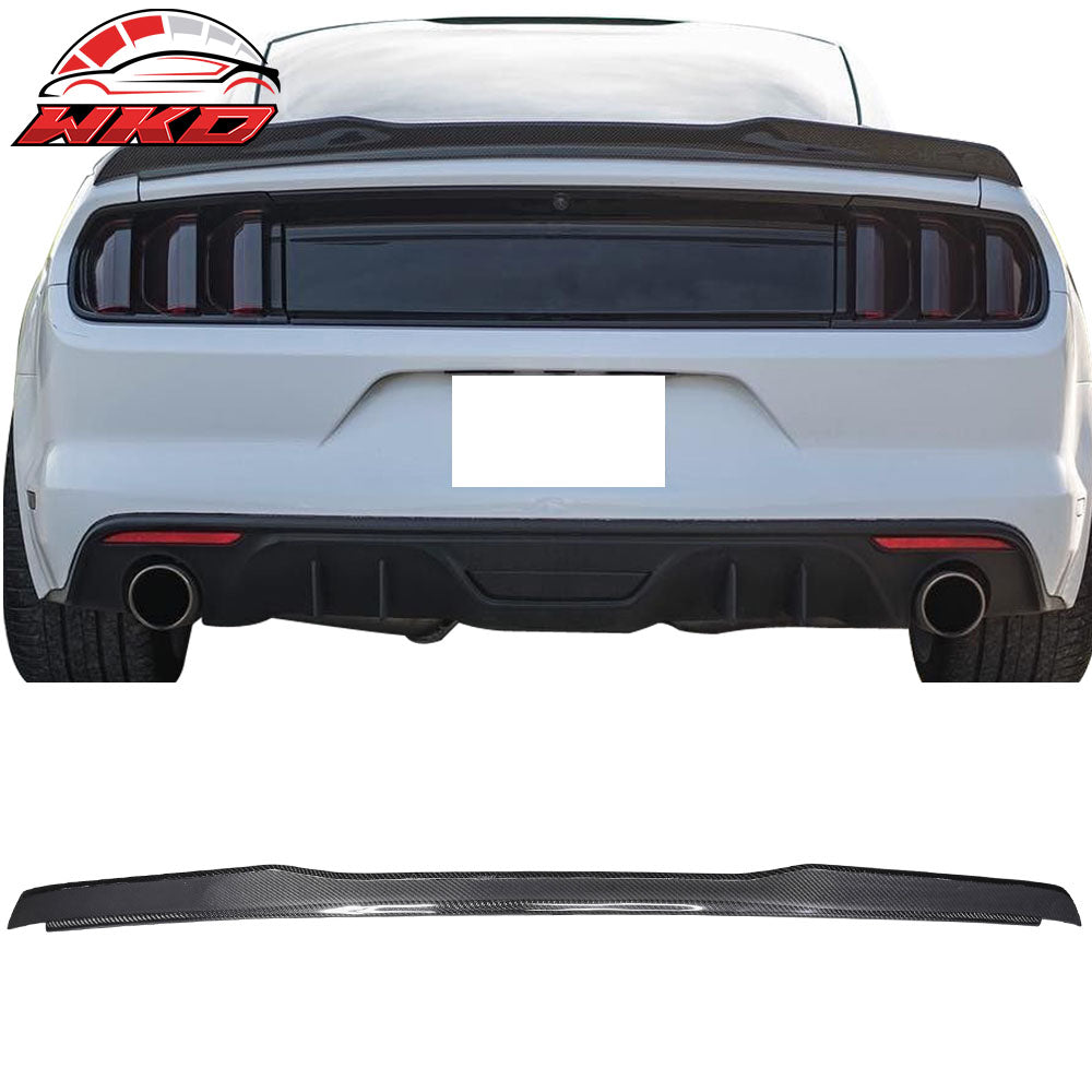 Fits 15-23 Ford Mustang Coupe High Kick V Style Trunk Spoiler Matte Carbon Fiber