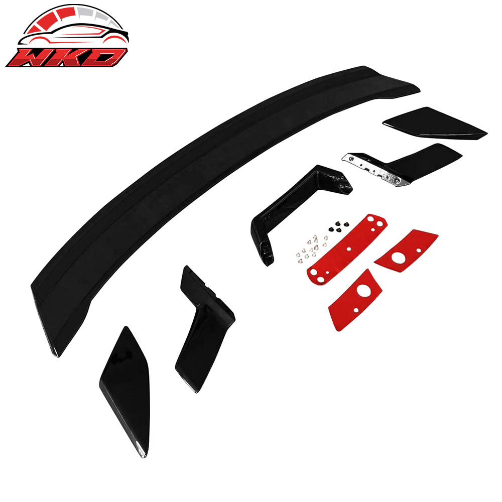 Fits 24-26 Ford Mustang 7th Gen S650 Dark Horse Gloss Black Trunk Spoiler ABS