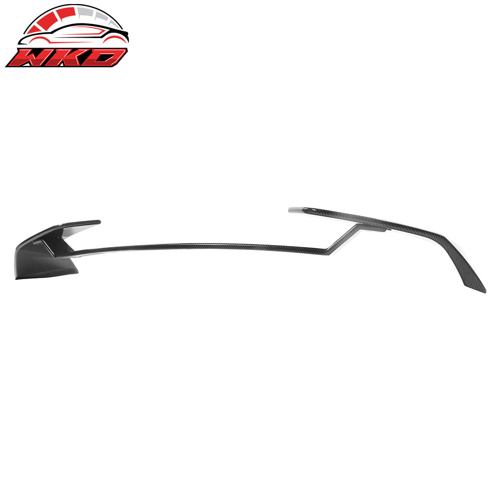 Fits 21-25 Ford Mustang Mach-E 3PCS Rear Trunk Spoiler ABS Carbon Fiber Print