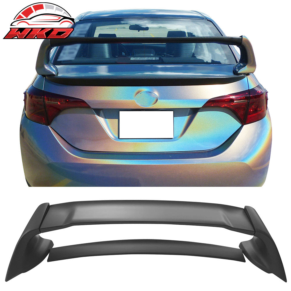 Fits 14-21 Toyota Corolla Mugen Style Rear Trunk Spoiler Wing Matte Black ABS