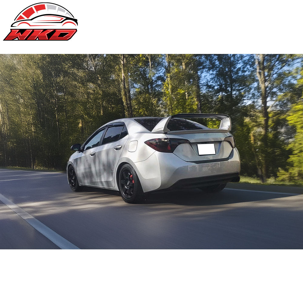 Fits 14-21 Toyota Corolla Mugen Style Rear Trunk Spoiler Wing Matte Black ABS